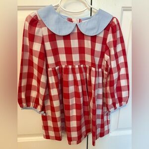 Shrimp & Grits long sleeve dress with Peter Pan collar size 4